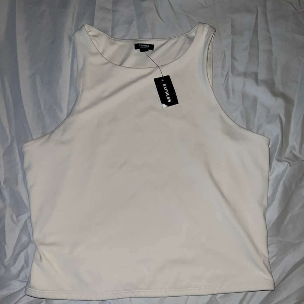 EXPRESS creamy halter tank